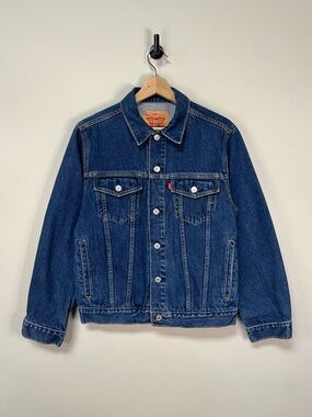 Womens Levis Dark Wash Denim Jacket
